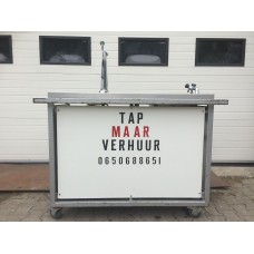 Mobiele biertap met spoelbak 